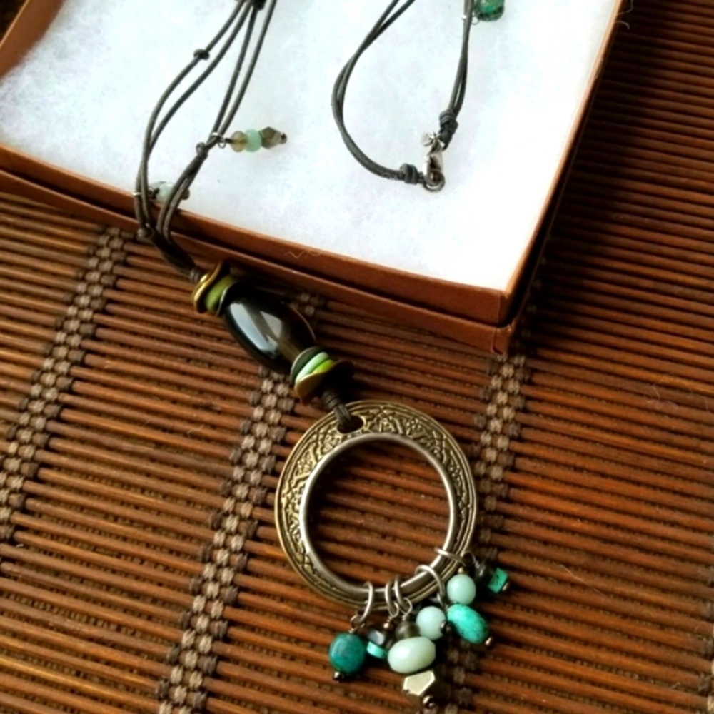 Silpada Sterling Silver Leather Necklace